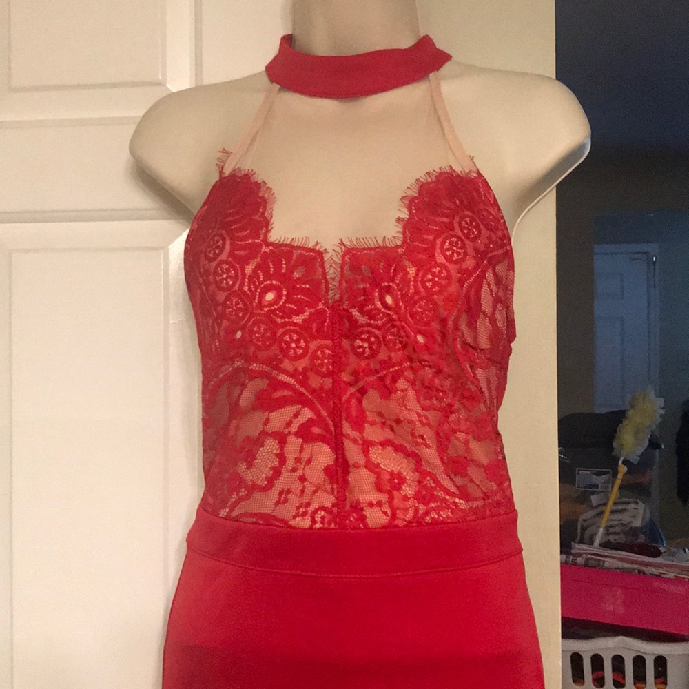 Red Lace Dress